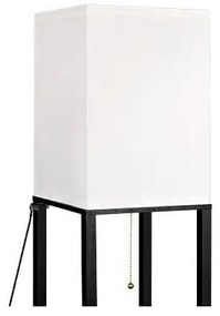 Stojacia lampa s poličkami 1xE27/60W/230V čierna/biela