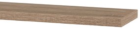Autronic - Polička nástenná 120 cm, MDF, 3D dekor dub sonoma, baleno v ochranej fólii - P-002 SON1