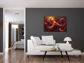 Obraz - Chobotnica, olejomaľba (90x60 cm)