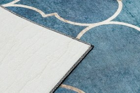 Dywany Łuszczów, Kusový koberec ANDRE Maroccan trellis 1181 blue, 160x220, modrá, chodba / predsieň