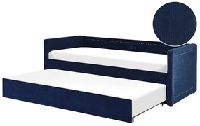 Jednolôžková posteľ 200 x 90 cm Mimza (modrá). Vlastná spoľahlivá doprava až k Vám domov. 1081411