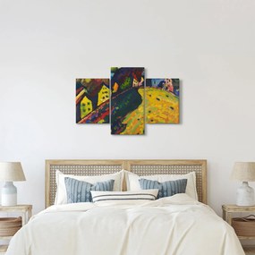 Obraz - Vasily Kandinsky, Houses at Murnau, reprodukcia (90x60 cm)