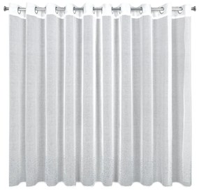 ZÁCLONA NA KRÚŽKOCH MOLLY 350 X 150 CM BIELA