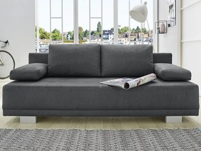 Rozkladacia pohovka Luzio, tmavo šedá látka