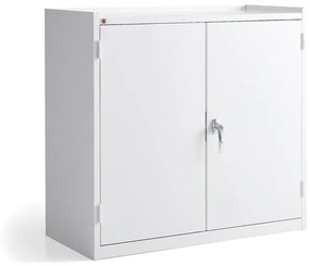 Kovová skriňa SERVE, 900x950x450 mm, biela