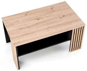 Konferenčný stolík Cyrus, dub artisan / čierna