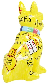 Graffiti Dog soška žltá 122 cm