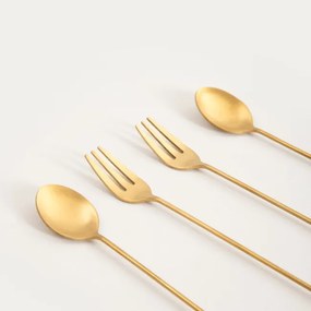 Súprava dezertných príborov DORELLE zlatá (4ks) 763311