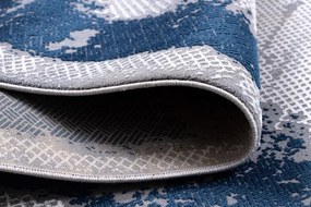 Dywany Łuszczów, Kusový koberec Core A004 Frame blue/grey, 140x190, modrá, chodba / predsieň