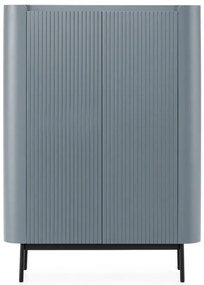 Sivomodrá skrinka 100x140x40 cm Willa – MOME