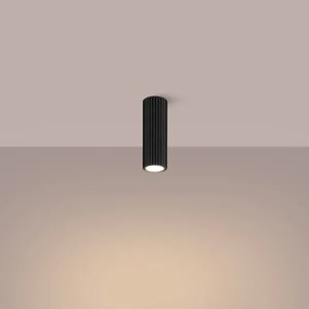 Sollux SL.1569 - Bodové svietidlo KARBON 1xGU10/10W/230V 20 cm čierna