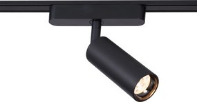 Moderný koľajnicový systém s 4 čiernymi bodovými svetlami 1-fázový - Magnetic Samson
