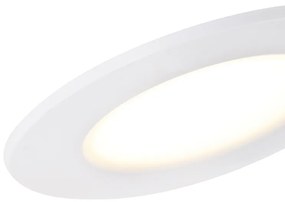 Sada 6 vstavaných bodových svetiel bielych vrátane stmievateľných LED 7W IP65 - Blanca