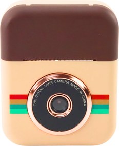 LEAN Toys Detský digitálny fotoaparát s tlačiarňou Instant Brown 3 rolky papiera
