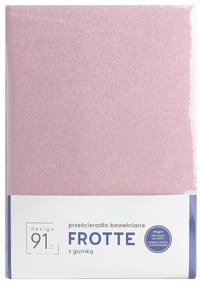 FROTÉ PRESTIERADLO 200X220 CM, VÝŠKA 20 CM PÚDROVO RUŽOVÉ
