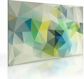 Sklenený obraz geometrické abstrakcie (70x50 cm)