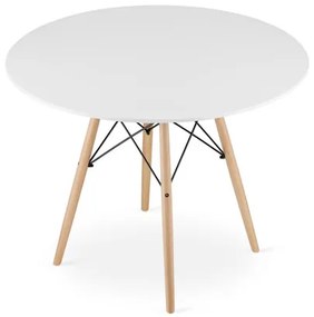 Jedálenský stôl TODI 100 cm - buk/biela