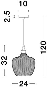 Retro luster Loni 24 mosadz