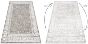 Koberec MATEO 8033/944 grécky, ramka - štrukturálny sivý / béžový