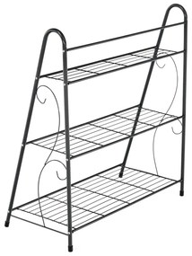 Kondela Regál, 3-policový, tmavosivá, VERUMA