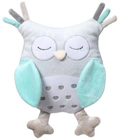 Plyšová hračka s hrkálkou Owl Sofia - modrá
