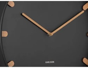 Karlsson 5942BK dizajnové nástenné hodiny 40 cm
