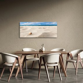 Obraz - Mušle na pláži (120x50 cm)
