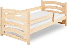 Detská posteľ MELA 80 x 160 cm, borovica Rošt: Bez roštu, Matrac: Matrac EASYSOFT 10 cm