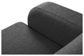 Tmavosivá rohová pohovka z textílie bouclé (pravý roh) Molino – Micadoni Home