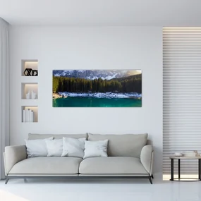 Obraz - Jazero Karersee (120x50 cm)