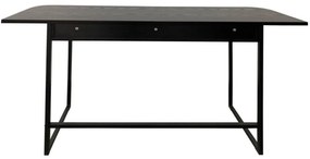 Čierny konzolový stolík v dekore jaseňa 40x140 cm Darlington – Actona