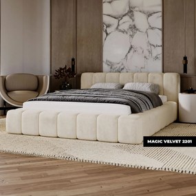 PROXIMA.store - Minmalistická čalúnená posteľ NETTIE ROZMER: 140 x 200 cm, TYP ROŠTU: KOVOVÝ ROŠT