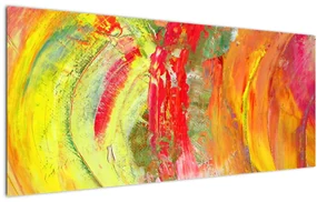 Obraz abstrakcie - maľba (120x50 cm)