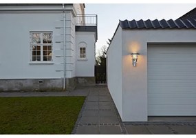 Nordlux - Vonkajšie nástenné svietidlo LONSTRUP 1xE27/60W/230V IP44 strieborná