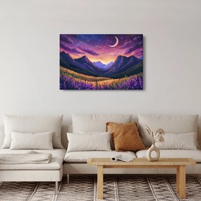 Obraz - Fialová krajina (90x60 cm)