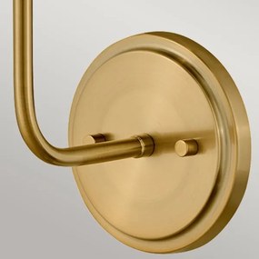 Hinkley HK-CLARKE1-BR-BK - Nástenná lampa CLARKE 1xE27/40W/230V mosadz/čierna