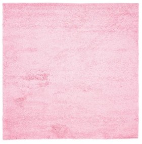 Kusový koberec Shaggy Parba ružový štvorec 160x160cm