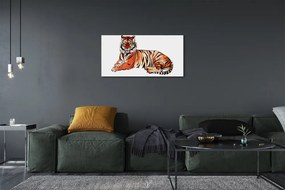Obraz na plátne maľované tiger 125x50 cm