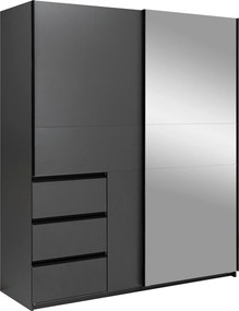 XXXLutz SKRIŇA S POSUVNÝMI DVERAMI, grafitová, 175/210/61,5 cm P & B - Skrine - 000885001008