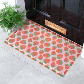 Rohožka z PVC 40x70 cm Pink Strawberry – Artsy Doormats