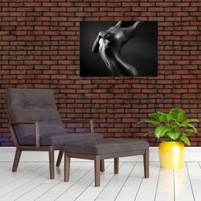 Sklenený obraz - Akt ženy (70x50 cm)