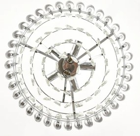Brilagi - Prisadený luster ECLIPSE 7xE14/10W/230V, priemer 48 cm, strieborný