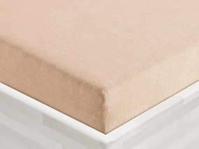 Froté napínacie prestieradlo FR-033 Béžové 90 x 220 - výška 20 cm