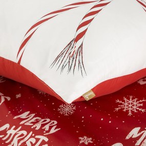 VIANOČNÉ OBLIEČKY Z MIKROVLÁKNA KEVIN 140X200 CM, 1 KS 70X80 CM VZOROVANÉ