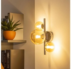 Brilagi - LED nástenné svietidlo MILLA 3xG9/3W/230V čierny chróm/zlatá