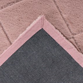 Dekorstudio Kožušinový koberec MOMENT- púdrovoružový Rozmer koberca: 120x170cm