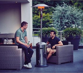 Strieborná tepelná plynová lampa ENDERS Elegance