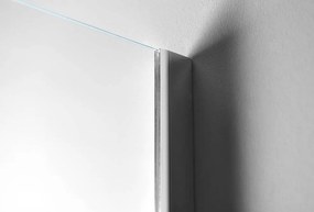 Aqualine WALK-IN zástena jednodielna na inštaláciu na stenu, 800x1900 mm, sklo Brick WI080