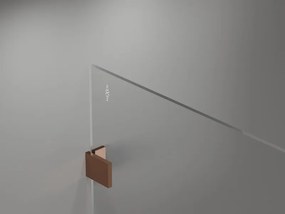 Mexen Lunar sprchová stena pravá 100 x 200 cm, 8mm číre sklo, ružové zlato, 830-100-000-60-00-P