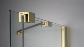 Deante Prizma, posuvné sprchové dvere 900x1950mm, 6mm číre sklo, zlatý matný profil, DEA-KTJ_R39R